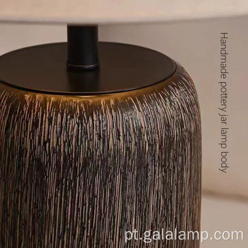 Candeeiros de pé de cerâmica vintage para sala de estar moderna